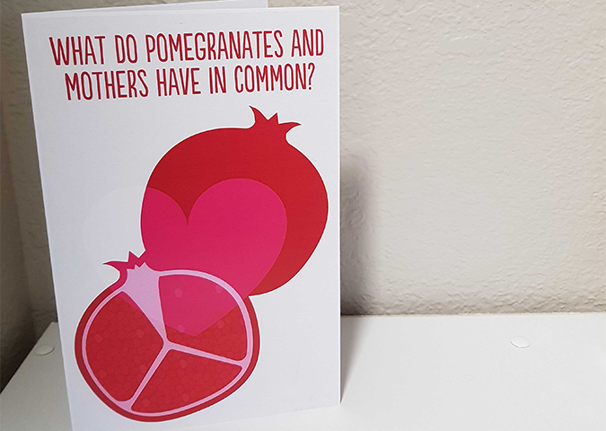 Mother's Day Card - Pomegranate